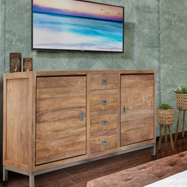Union Rustic Sandee 69 Solid Wood Sideboard Wayfair